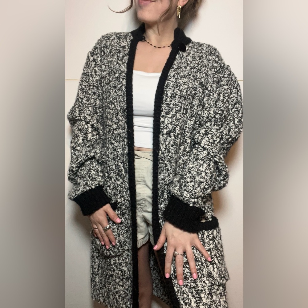 Monte Par Le Chois II Parisian Style Cardigan Sweater Coat 40